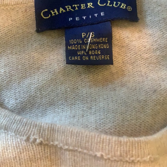 Charter club 100% cashmere p/s tan long sleeve. - Picture 9 of 10